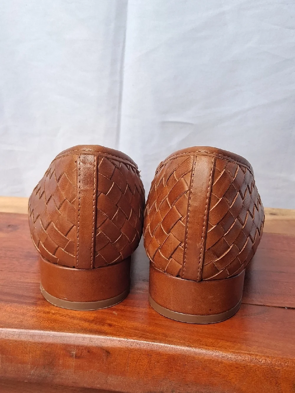 Brioso Mera  Woven  Leather Heels 8 brown